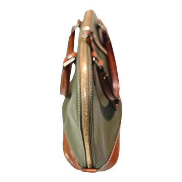 Dooney & Bourke Green and Tan Handbag - Picture 7 of 16